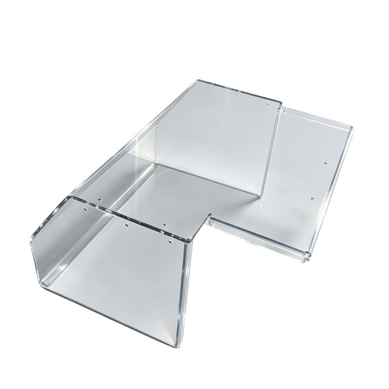 Flanged Acrylic Counter Barrier Panels