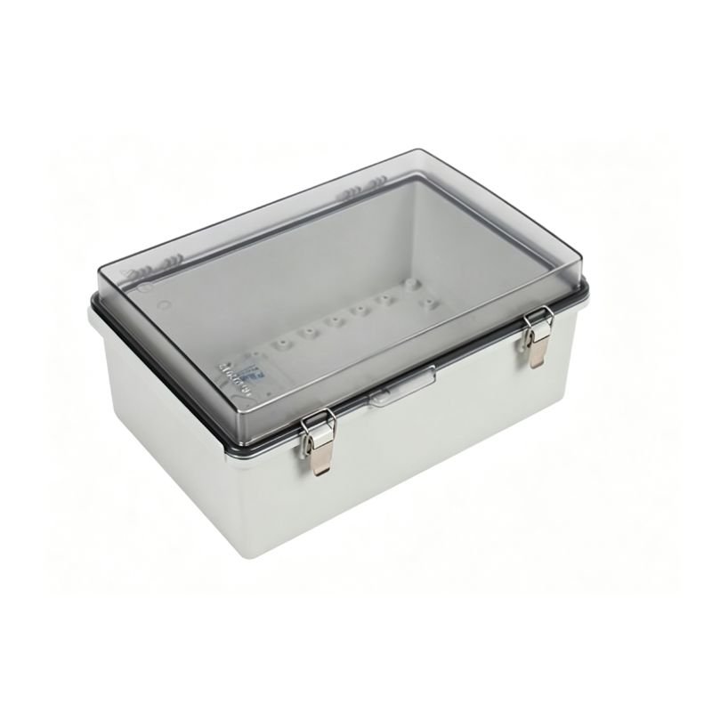 Polycarbonate enclosure with clear lid