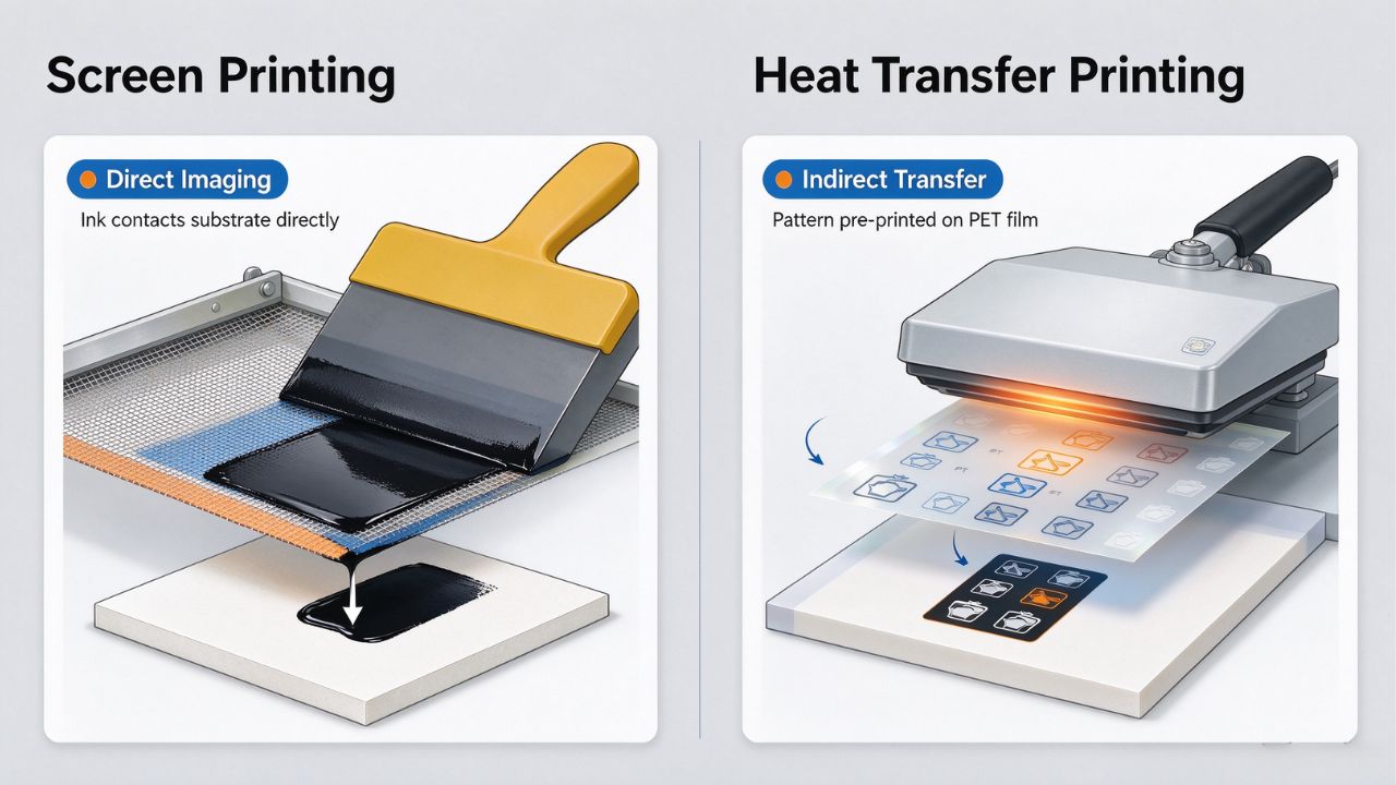 Screen Print vs. Heat Press-1